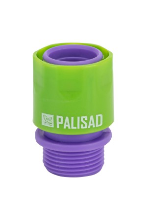 Соединитель пластмассовый, быстросъемный, внешняя резьба 3/4 Palisad