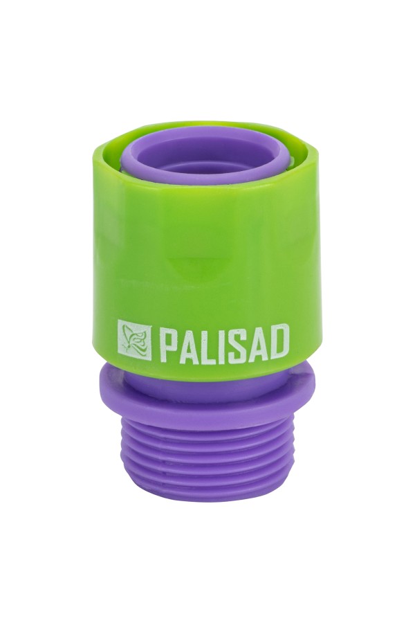 Соединитель пластмассовый, быстросъемный, внешняя резьба 3/4 Palisad