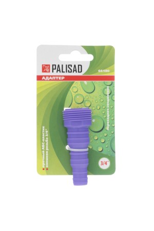 Адаптер пластмассовый, 3/4, внешняя резьба, переходное соединение Palisad