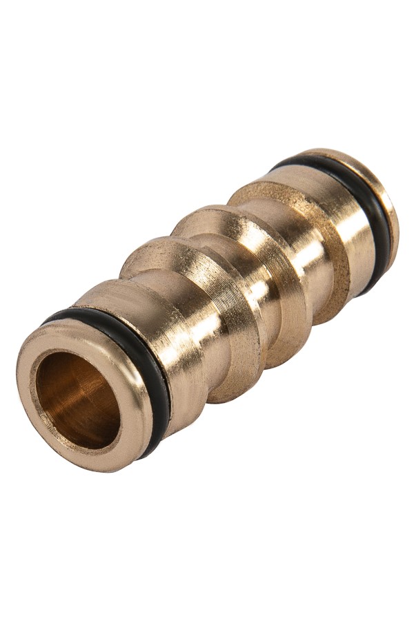 Набор для соединения шлангов 3/4, переходник, 2 соединителя, аквастоп, латунный Palisad