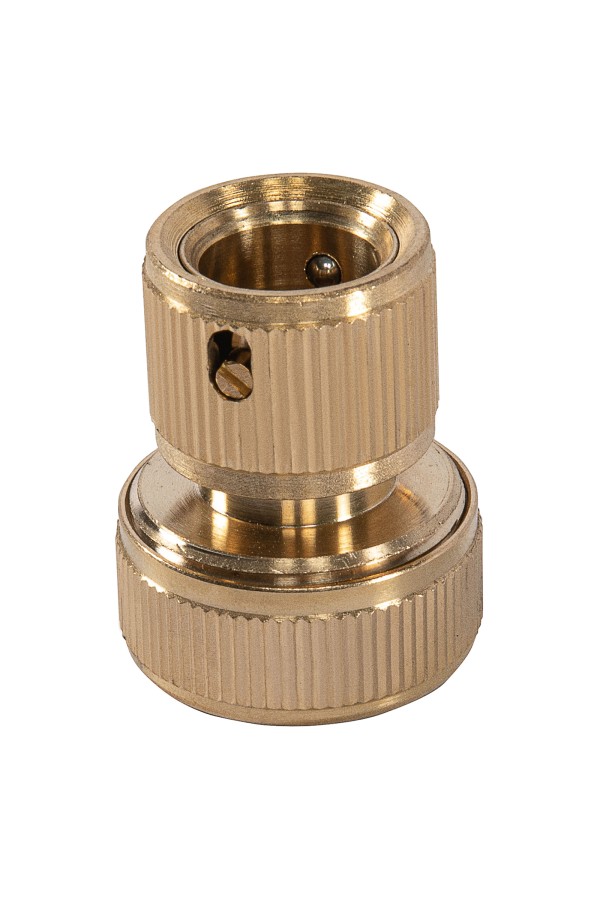 Набор для соединения шлангов 3/4, переходник, 2 соединителя, аквастоп, латунный Palisad