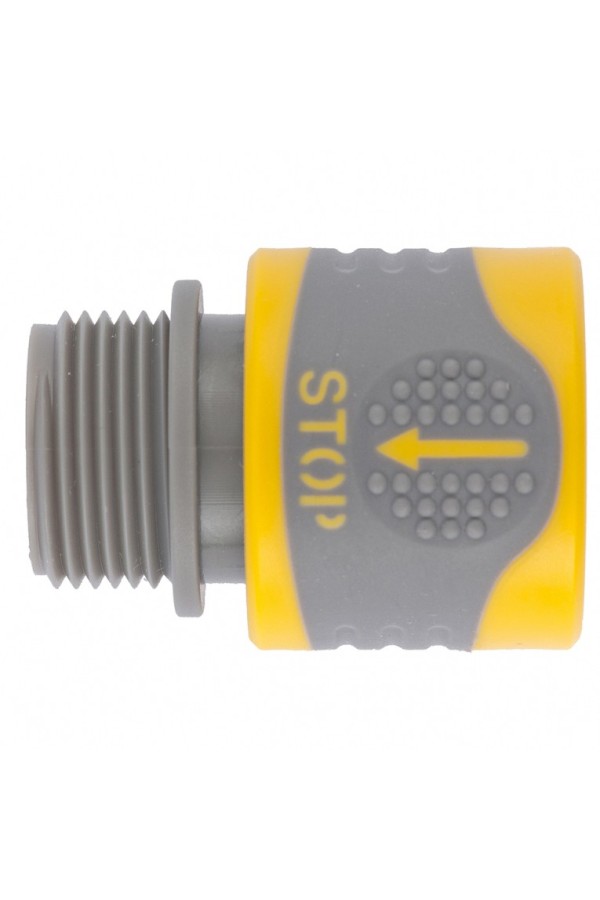 Соединитель быстросъемный, наружная резьба 3/4, с аквастоп Palisad Luxe