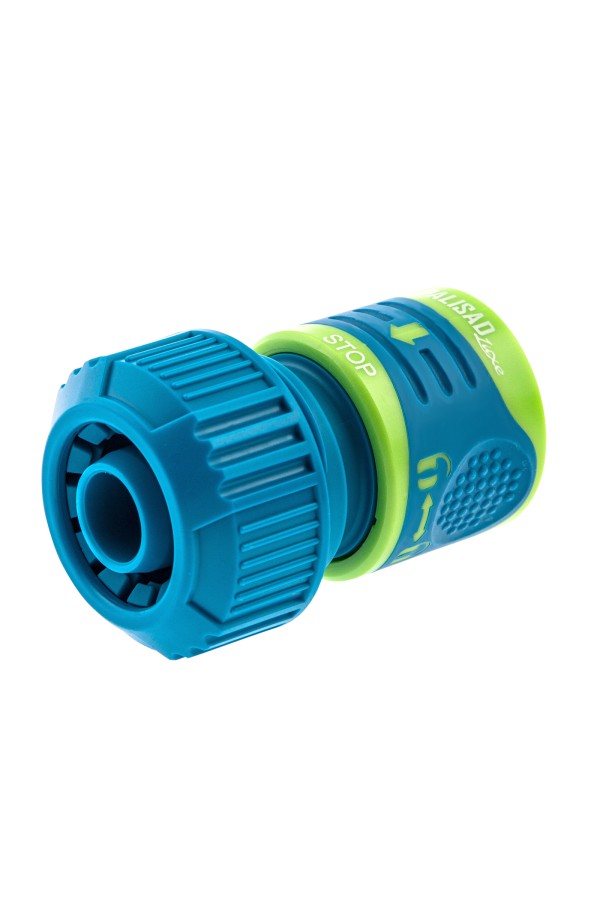 Соединитель для шланга 3/4, аквастоп, двухкомпонентный Palisad Luxe