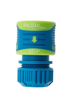 Соединитель для шланга 1/2, аквастоп, двухкомпонентный Palisad Luxe