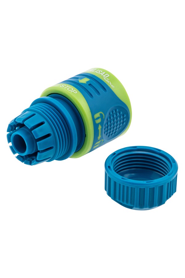 Соединитель для шланга 1/2, аквастоп, двухкомпонентный Palisad Luxe