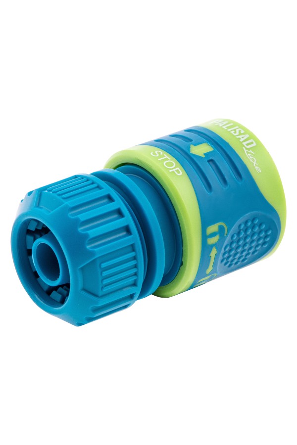 Соединитель для шланга 1/2, аквастоп, двухкомпонентный Palisad Luxe