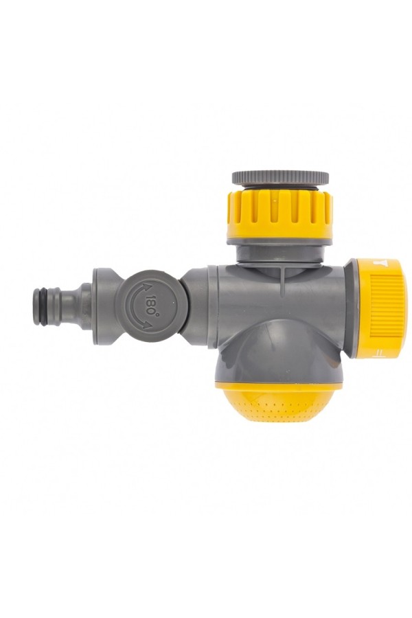 Соединитель для крана с внутренней резьбой 1/2-3/4 с переключателем и шарниром Palisad Luxe