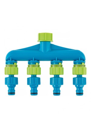 Разветвитель четырехканальный, пластиковый Palisad Luxe