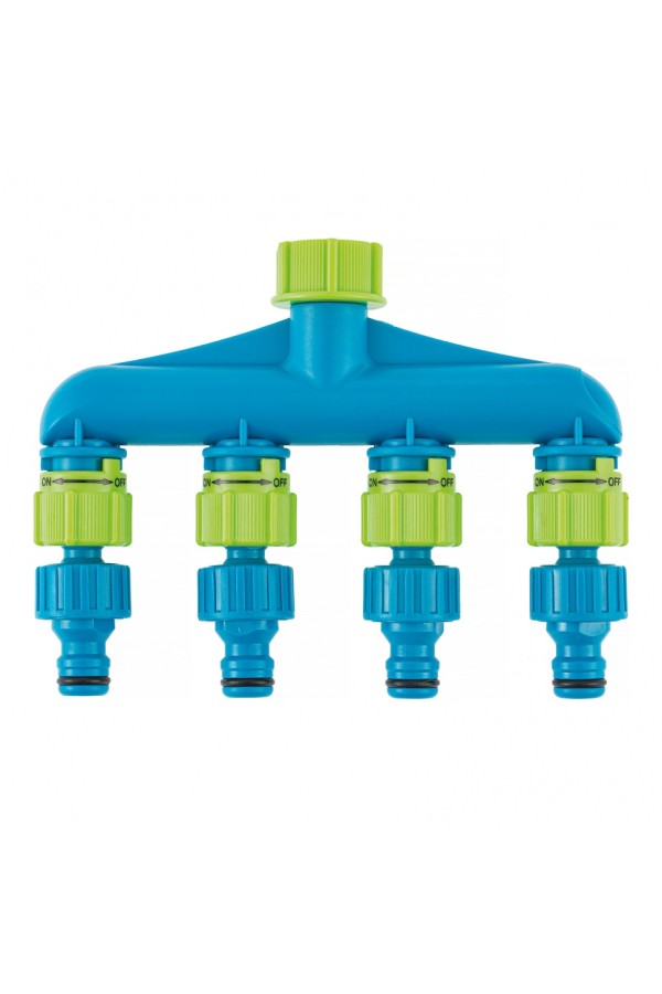 Разветвитель четырехканальный, пластиковый Palisad Luxe