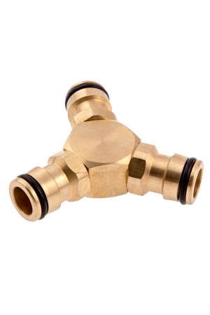Тройник для разветвления или соединения, штуцерный, латунный Palisad