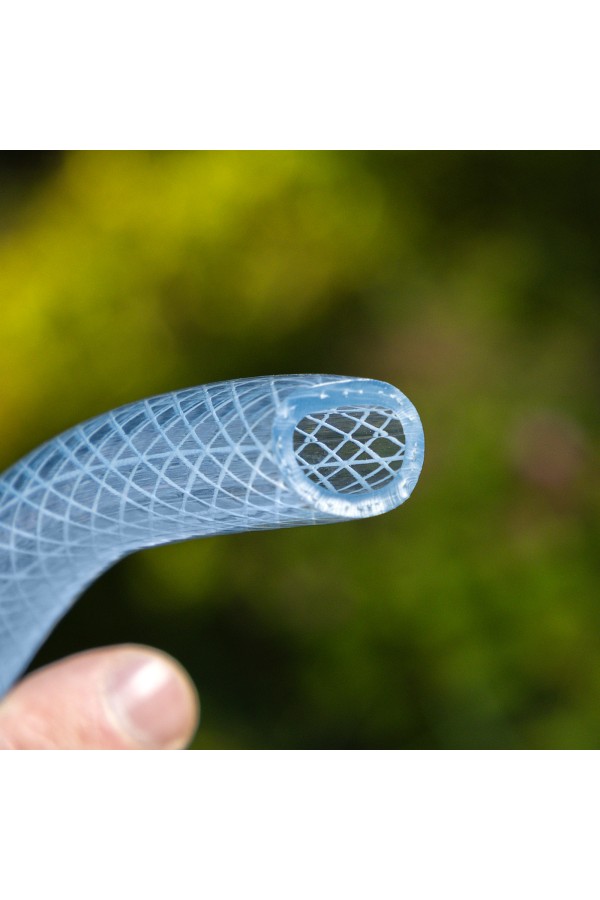 Шланг поливочный прозрачный армированный 3-х слойный, 1/2