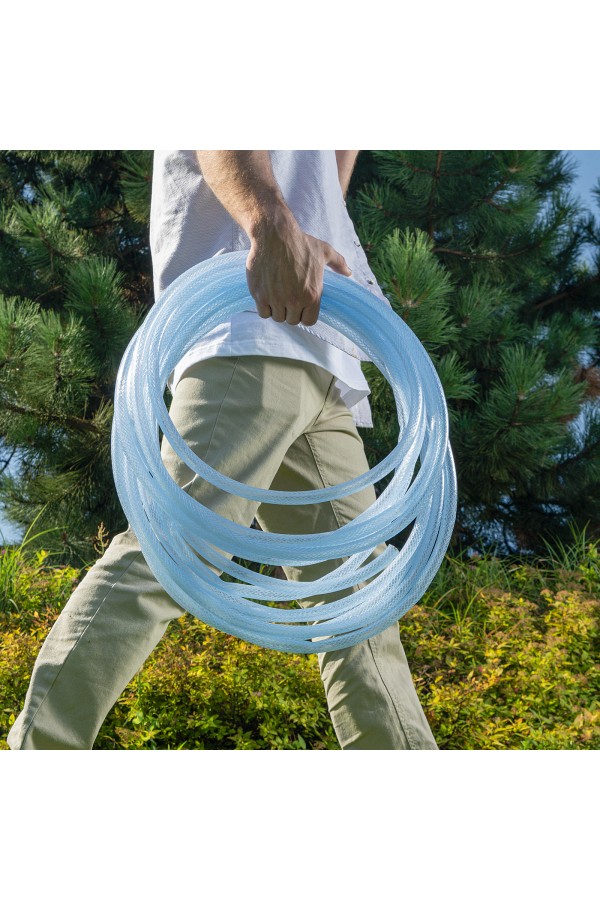 Шланг поливочный прозрачный армированный 3-х слойный, 1/2