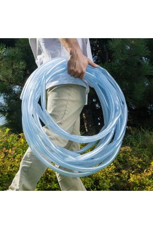 Шланг поливочный прозрачный армированный 3-х слойный, 3/4