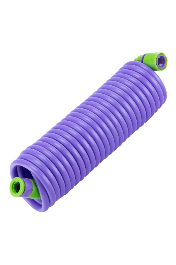 Шланг спиральный, 7.5 м х 10 мм, пластмассовая фурнитура, адаптер 1/2-3/4, разбрызгиватель Palisad