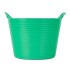 Ведро гибкое сверхпрочное, 28 л, зеленое, Россия, Сибртех