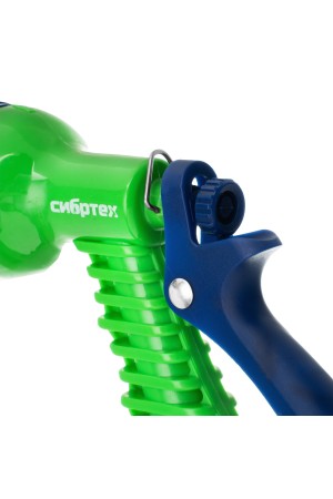 Набор поливочный, растягивающийся шланг 15 м, 7 режимов пистолет, соединитель, адаптер Сибртех