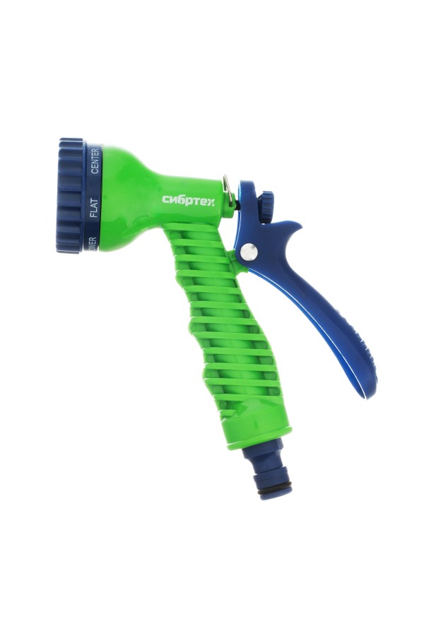Набор поливочный, растягивающийся шланг 15 м, 7 режимов пистолет, соединитель, адаптер Сибртех