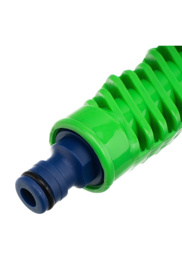 Набор поливочный, растягивающийся шланг 15 м, 7 режимов пистолет, соединитель, адаптер Сибртех