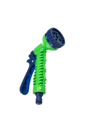 Набор поливочный, растягивающийся шланг 15 м, 7 режимов пистолет, соединитель, адаптер Сибртех