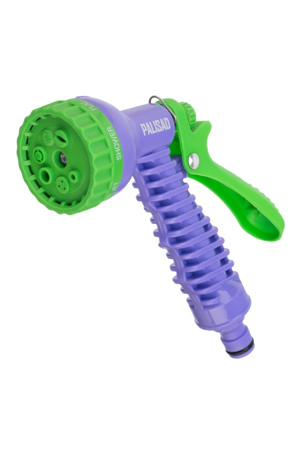 Набор поливочный, усиленый растягивающийся шланг 20 м, 7 режимов пистолет, соединитель, адаптер Palisad