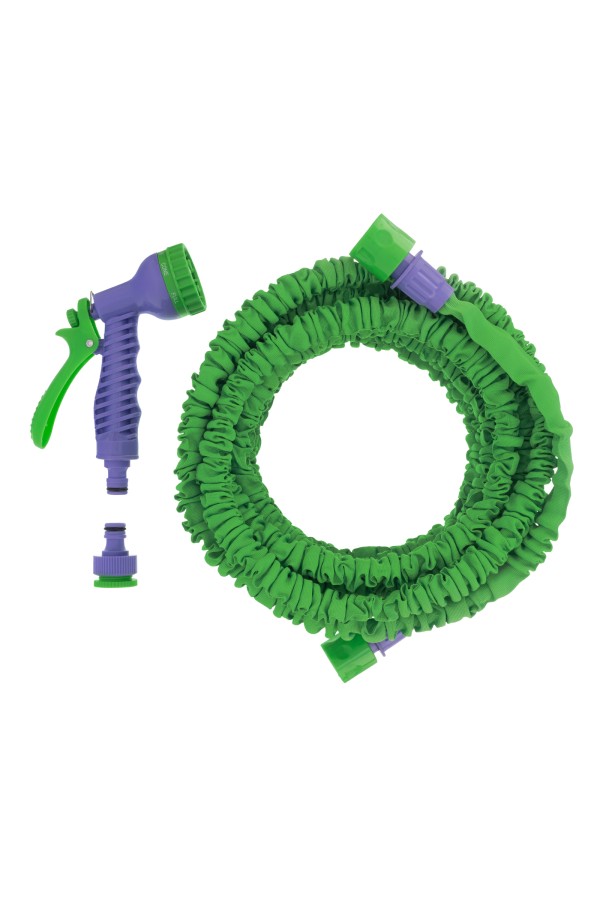 Набор поливочный, усиленый растягивающийся шланг 20 м, 7 режимов пистолет, соединитель, адаптер Palisad
