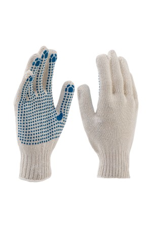 Перчатки х/б, ПВХ покрытие, 