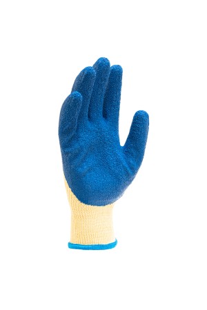 Перчатки трикотажные, полиэфирные, латексное рельефное покрытие, размер 8// Сибртех