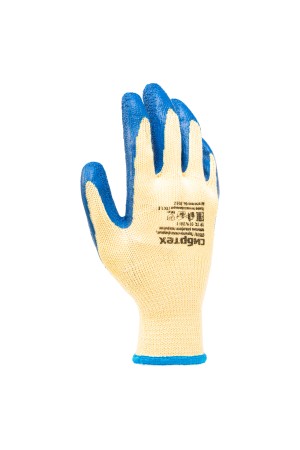 Перчатки трикотажные, полиэфирные, латексное рельефное покрытие, размер 8// Сибртех