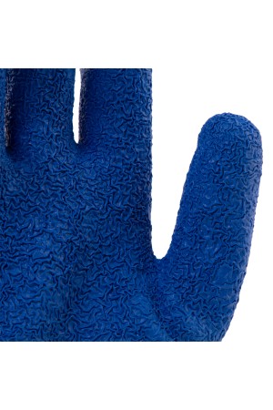 Перчатки трикотажные, полиэфирные, латексное рельефное покрытие, размер 9// Сибртех