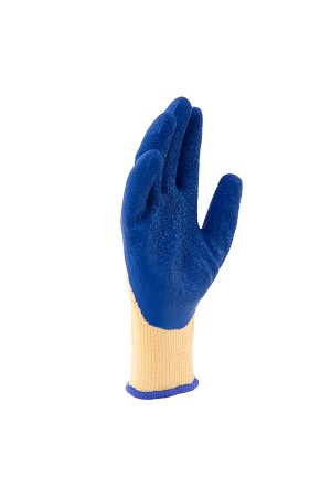 Перчатки трикотажные, полиэфирные, латексное рельефное покрытие, размер 9// Сибртех