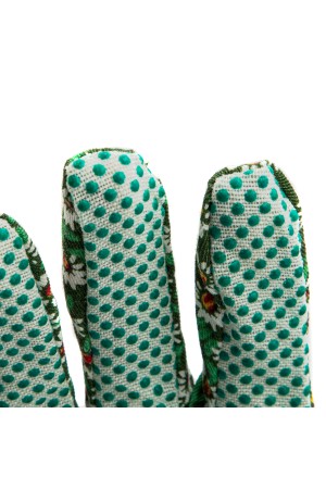 Перчатки садовые х/б ткань с ПВХ точкой, манжет, S Palisad