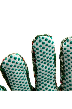 Перчатки садовые х/б ткань с ПВХ точкой, манжет, M Palisad