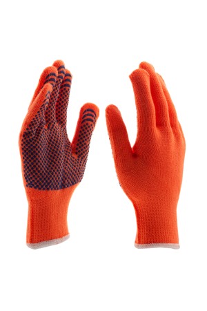 Перчатки полиакрилонитрильные плюшевого переплет, ПВХ 