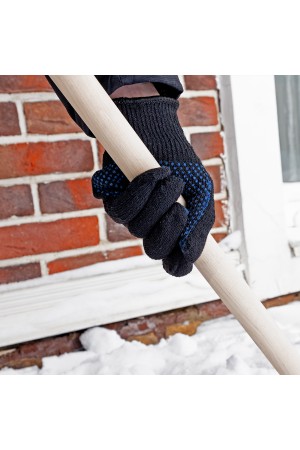 Перчатки хлопкоэфирные плюшевые, ПВХ 