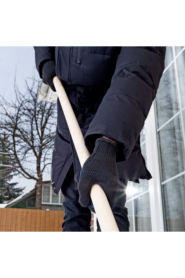 Перчатки хлопкоэфирные плюшевые, ПВХ 