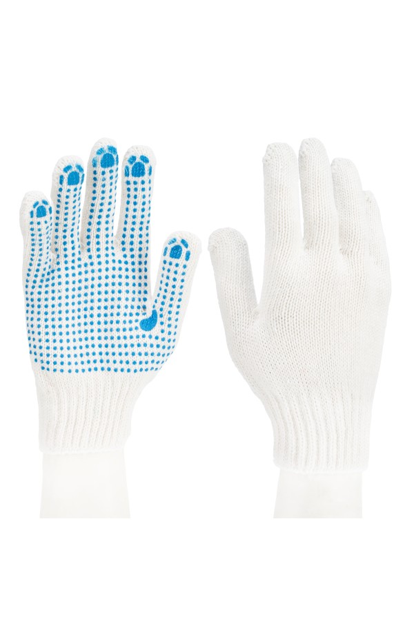 Перчатки х/б, ПВХ покрытие, 