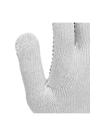 Перчатки трикотажные усиленные, с ПВХ точкой, 7 класс вязки Россия