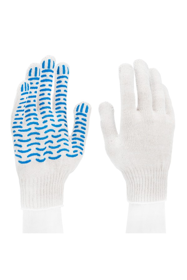 Перчатки х/б, ПВХ покрытие, 