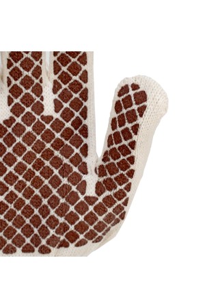 Перчатки трикотажные, ПВХ гель шахматный облив, оверлок Россия Сибртех