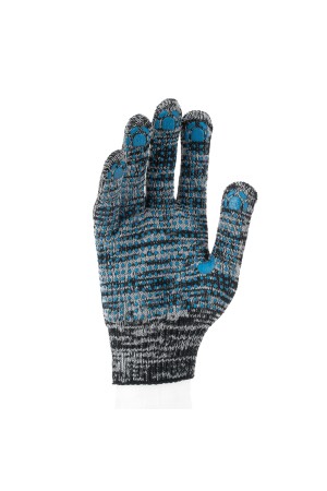 Перчатки х/б, меланж, ПВХ покрытие, 