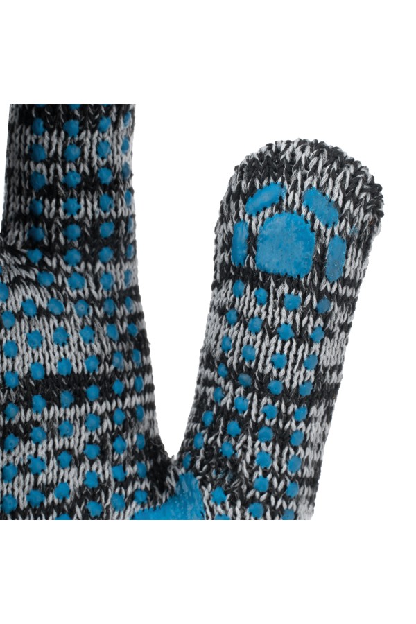 Перчатки х/б, меланж, ПВХ покрытие, 