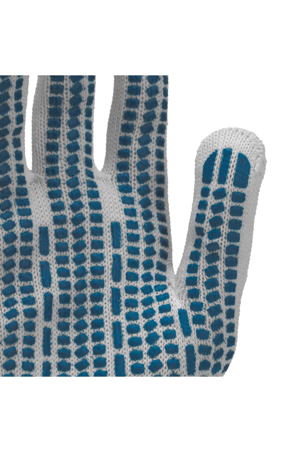 Перчатки х/б с ПВХ, протектор 35 г, 10 кл, 10 пар в упаковке