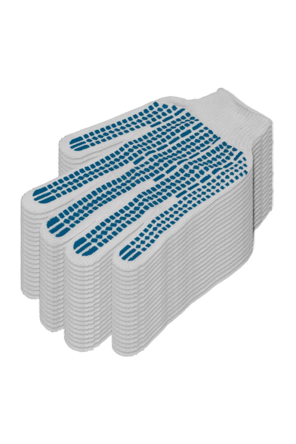 Перчатки х/б с ПВХ, протектор 35 г, 10 кл, 10 пар в упаковке