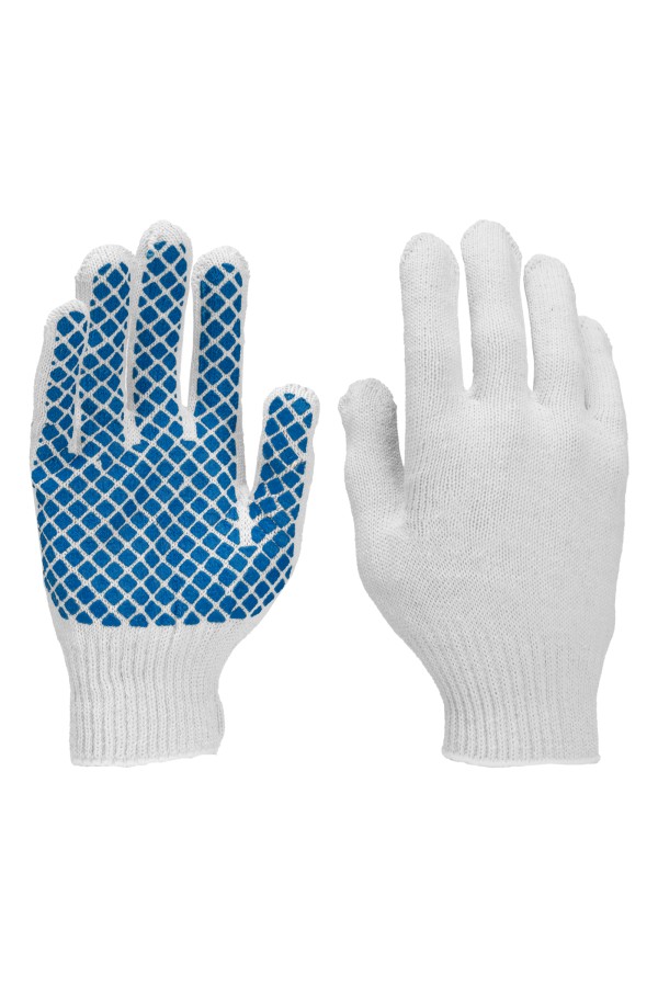 Перчатки х/б, ПВХ покрытие, 