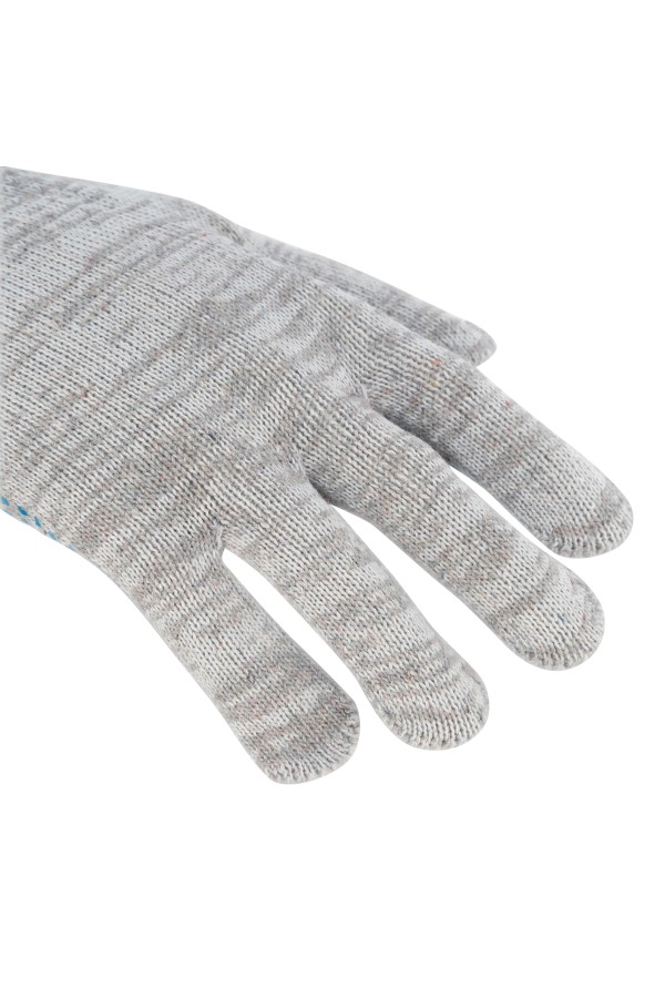 Перчатки трикотажные, с ПВХ точкой, 5 пар в упаковке, 10 класс