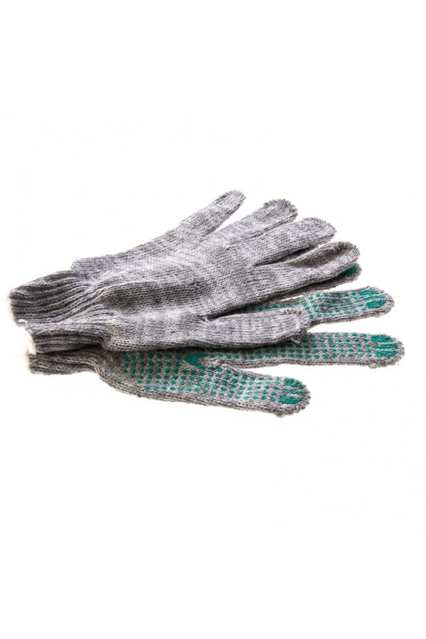 Перчатки трикотажные, ПВХ 