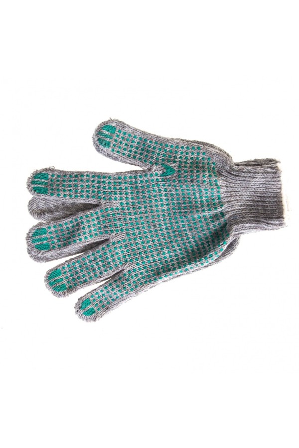 Перчатки трикотажные, ПВХ 