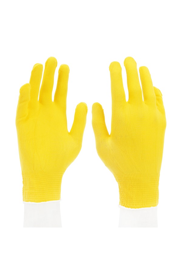 Перчатки Нейлон, 13 класс, цвет лимон, L