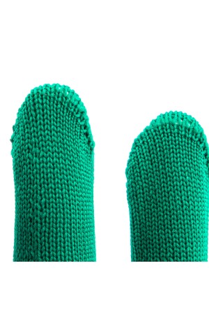 Перчатки Нейлон, ПВХ точка, 13 класс, цвет изумрудный, L Россия