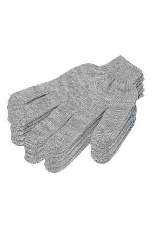 Перчатки трикотажные с ПВХ точкой, 5 пар в упаковке, БОПП-пакет, 7 класс// Россия